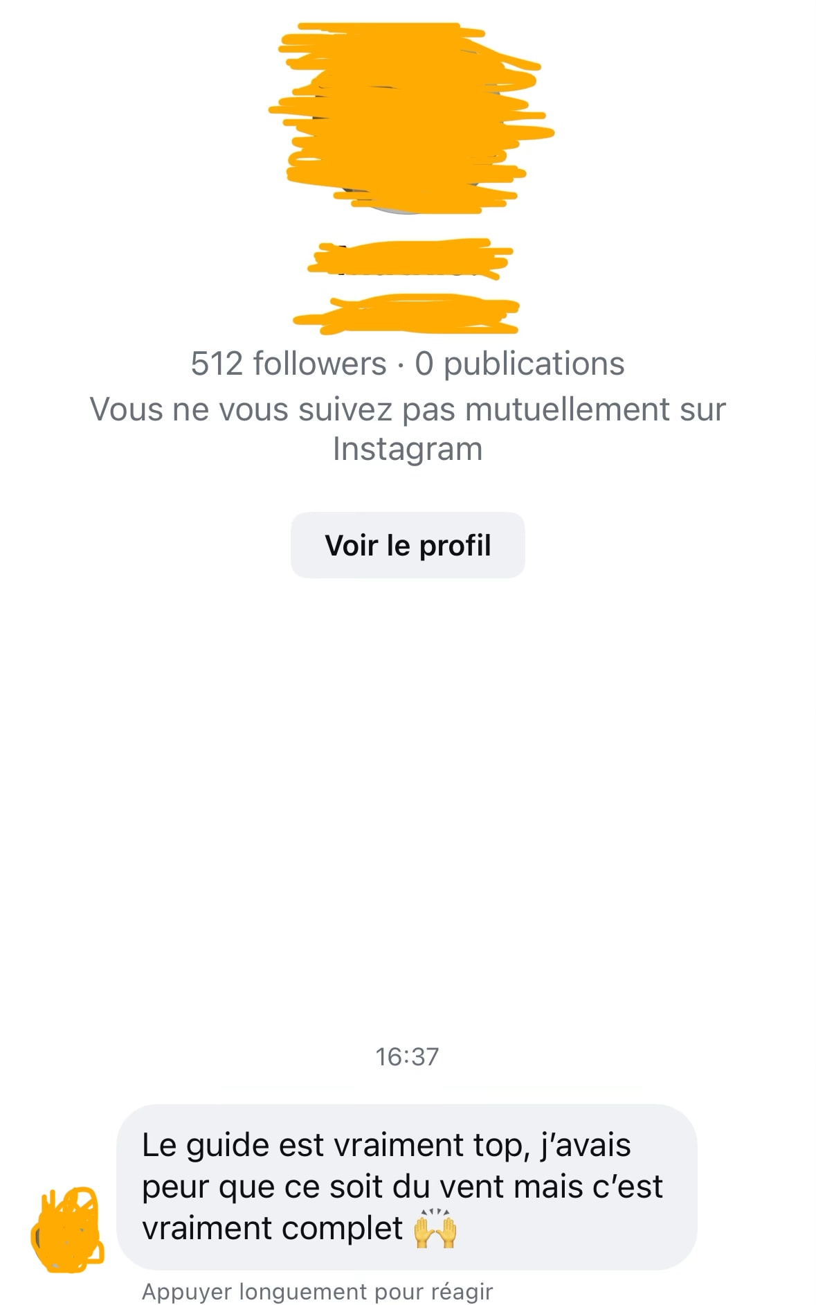Témoignage client