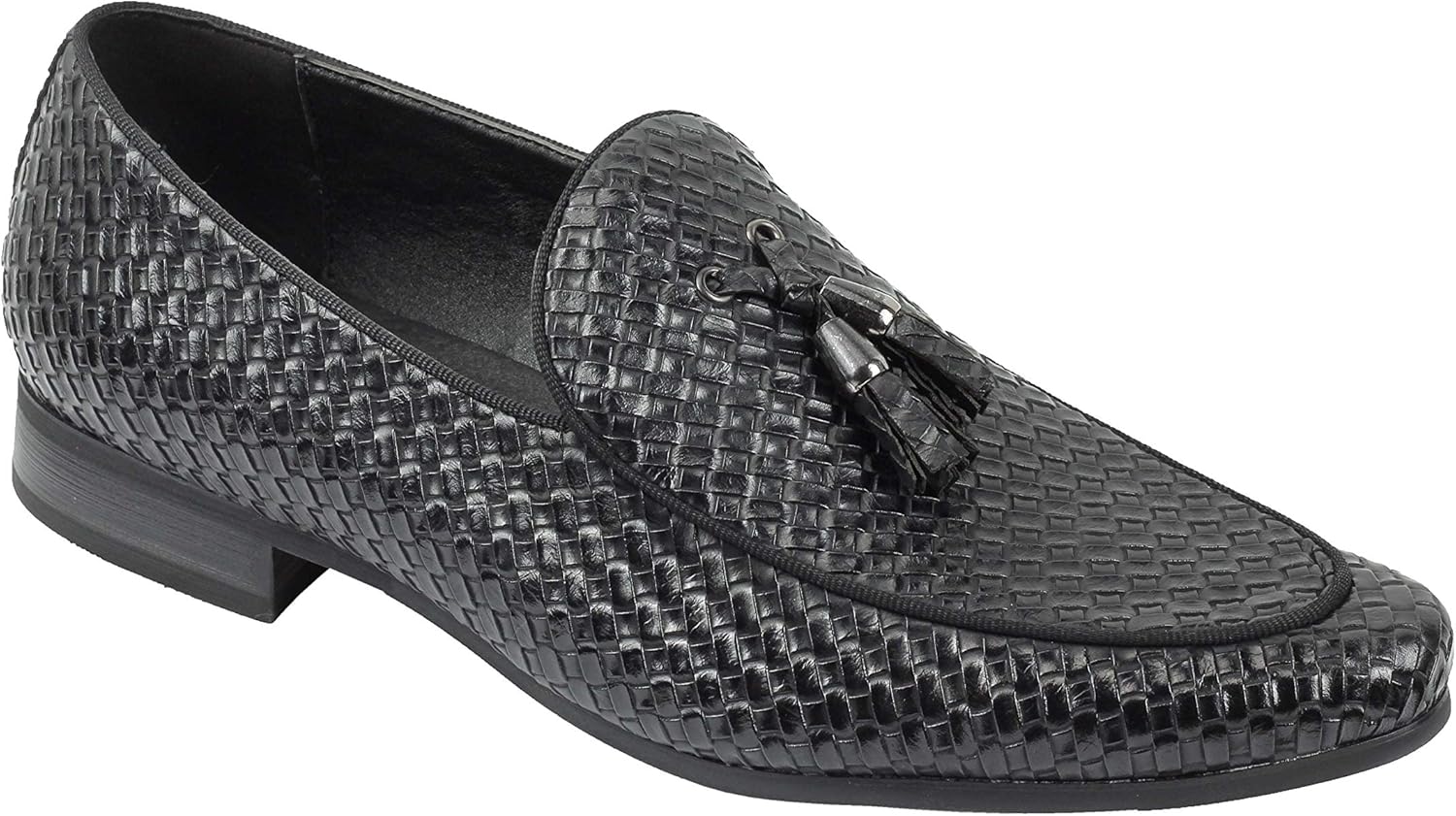 Homme Vintage Tisse Cuir