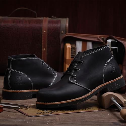 Vue 2 de Bottes Chukka Classiques Faites