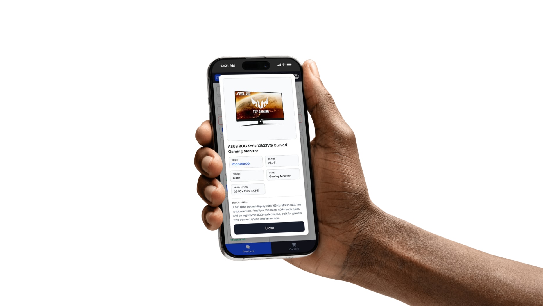 Kinetix Inventory System Mobile Preview