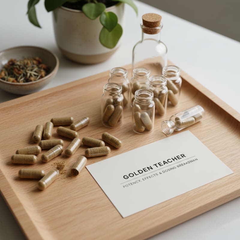 Golden Teacher capsules illustration 2
