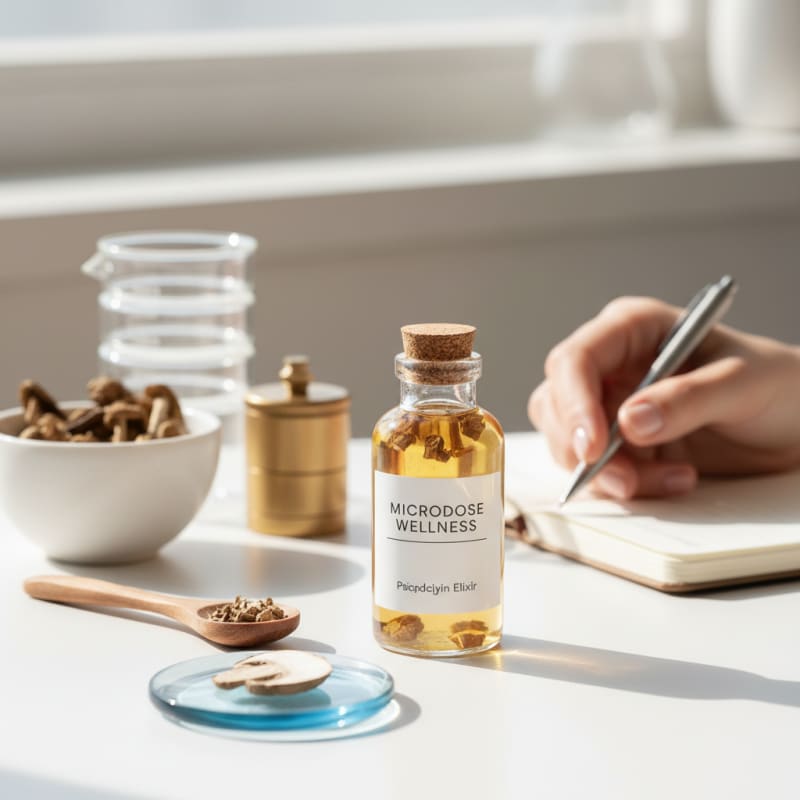 cooking psilocybin illustration 2