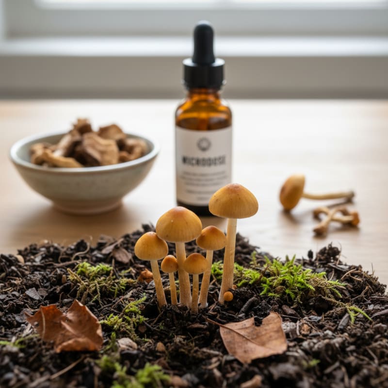 mushroom clusters illustration 2