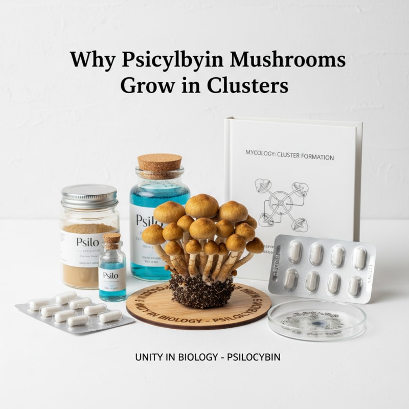 mushroom clusters illustration 4
