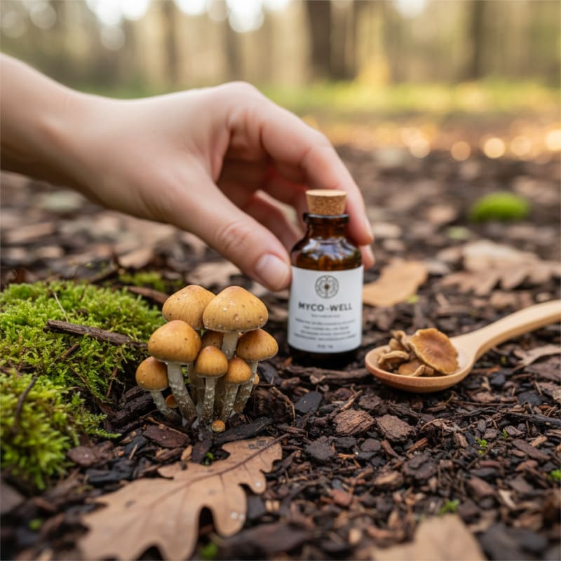 mushroom habitat illustration 2