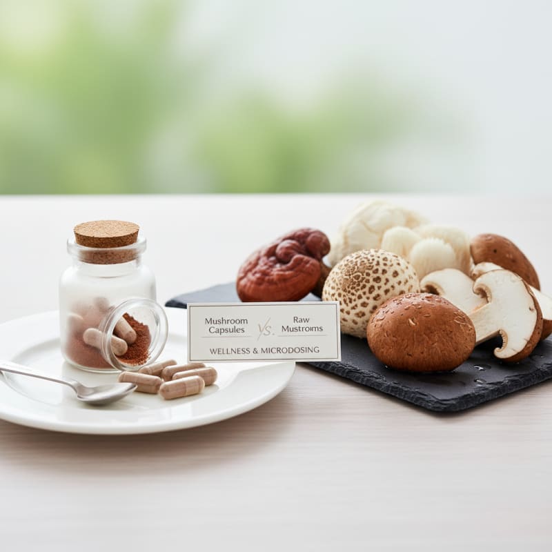 mushroom capsules illustration 2