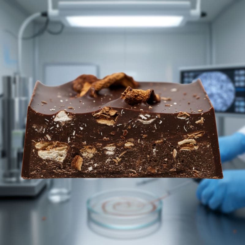 mushroom chocolate illustration 3