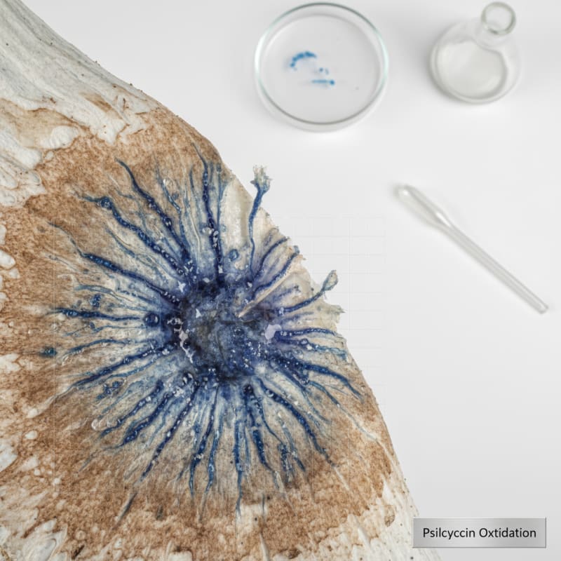 blue bruising mushrooms illustration 3