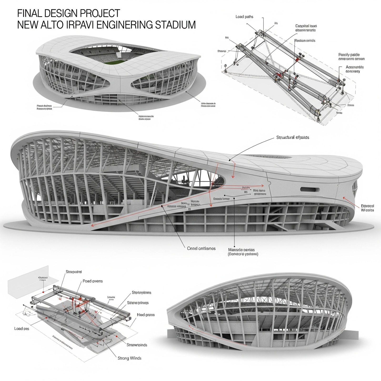 DISEÑO DE INGENIERÍA ESTRUCTURAL DEL PROYECTO A DISEÑO FINAL DEL NUEVO ESTADIUM ALTO IRPAVI, LA PAZ
