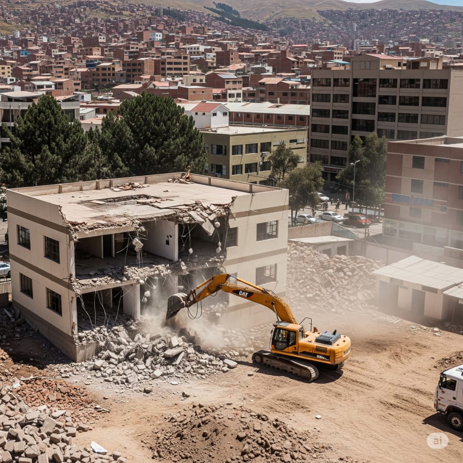 DEMOLICIÓN DE INFRAESTRUCTURA PARA EL HOSPITAL DE SEGUNDO NIVEL PARA EL SEGURO MEDICO DELEGADO FECOMAN LA PAZ — imagen 1