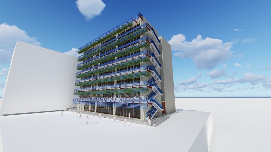 ELABORACION DE ESTUDIOS DE PREINVERSIÓN, PROYECTO EDIF. CARRERA DE CONTADURIA PÚBLICA - CONSTRUCCIÓN PABELLON A Y B, PARQUEOS, DE LA FACULTAD DE CIENCIAS ECONOMICAS Y FINANCIERAS DE LA UNIVERSIDAD MAYOR DE SAN ANDRES — imagen 6