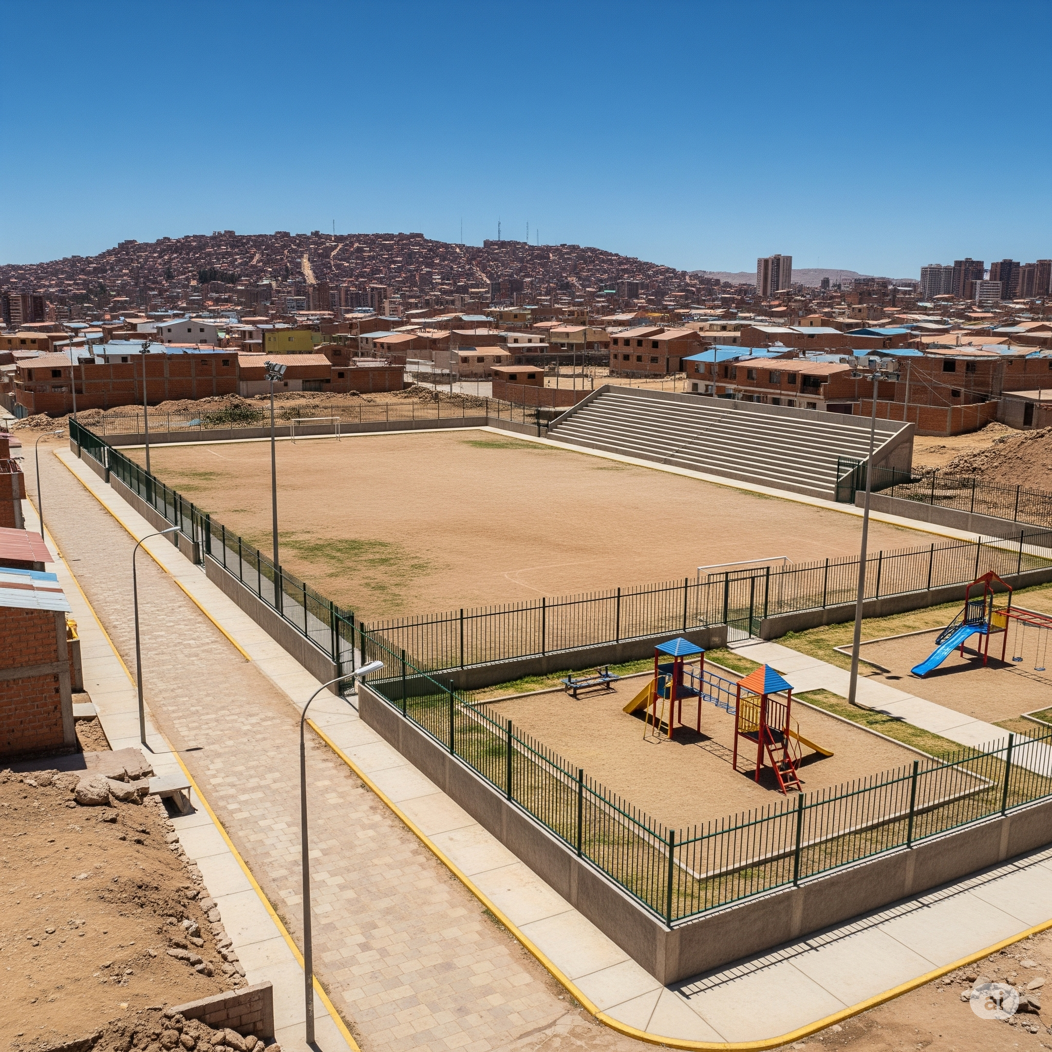 ENMALLADO COMPLEJO DEPORTIVO
BAUTISTA SAAVEDRA SECTOR B, DISTRITO 14