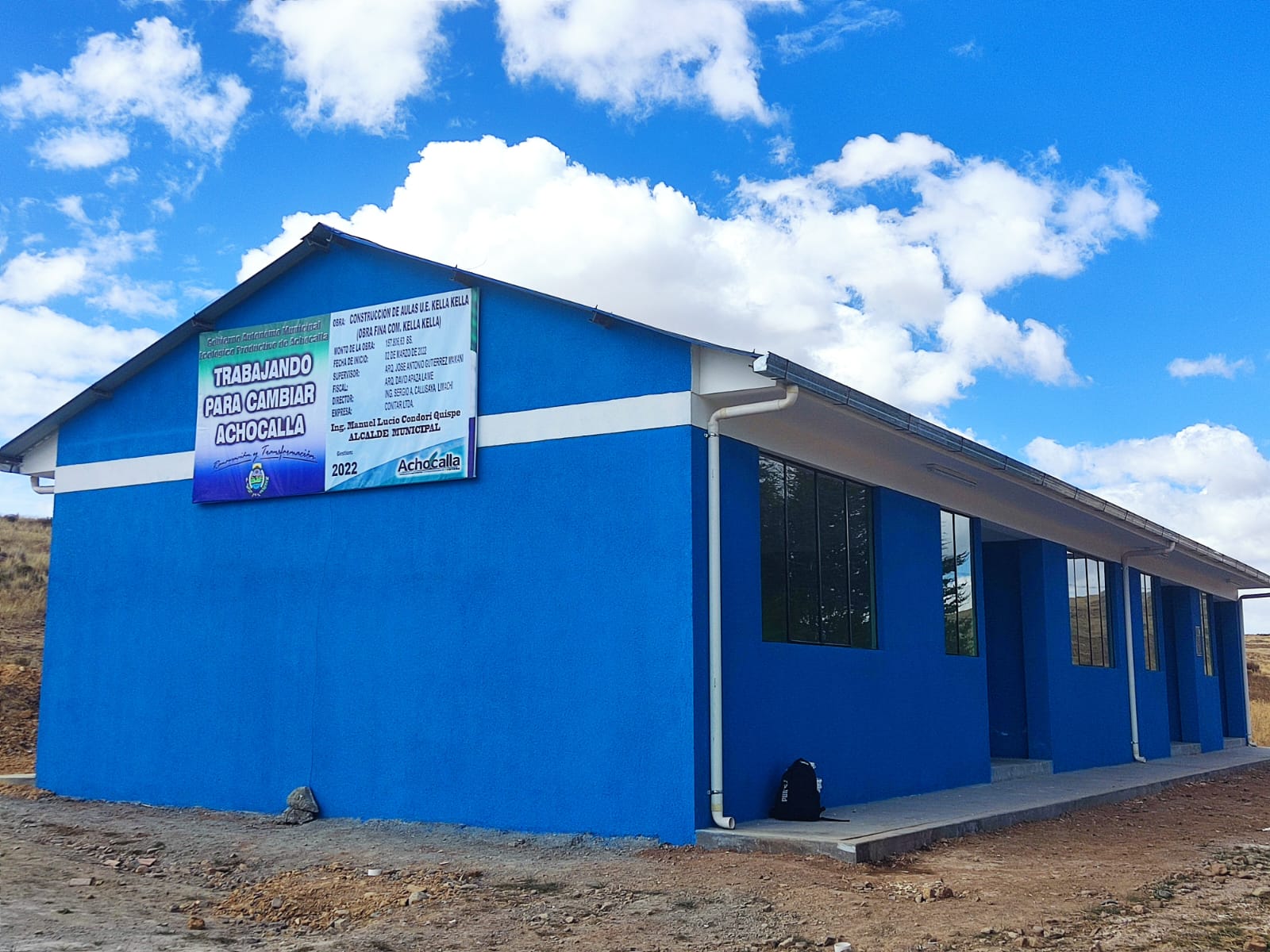 CONSTRUCCIÓN DE AULAS UNIDAD EDUCATIVA KELLA KELLA (OBRA FINA - COMUNIDAD KELLA KELLA)