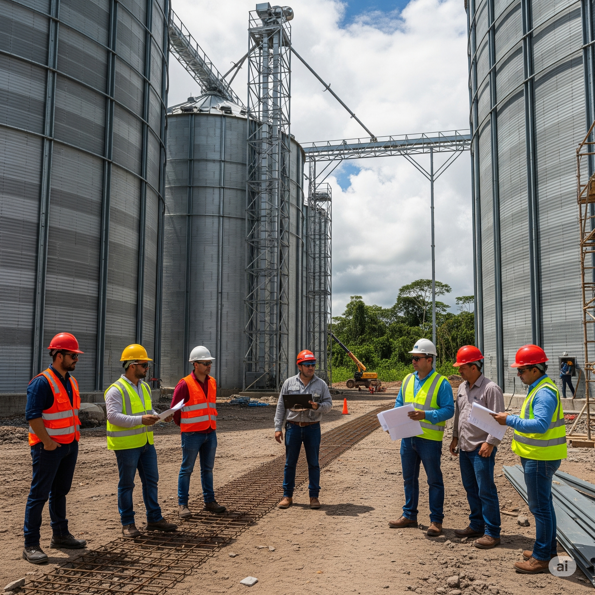 SUPERVISIÓN DE LAS OBRAS CIVILES EN LA CONSTRUCCIÓN DE LOS SILOS PARA GRANOS PARA LA EMPRESA AGRONAL DEL SUR EN PUERTO MALDONADO