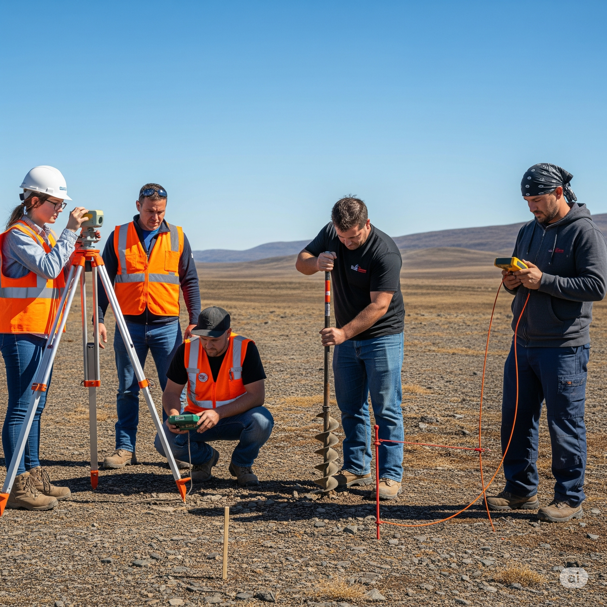 ESTUDIOS TOPOGRÁFICOS, GEOTÉCNICOS Y RESISTIVIDAD DE TERRENOS PARA CONSTRUCCIÓN DE ESTACIONES SATELITALES DE REGASIFICACIÓN (ESR)
