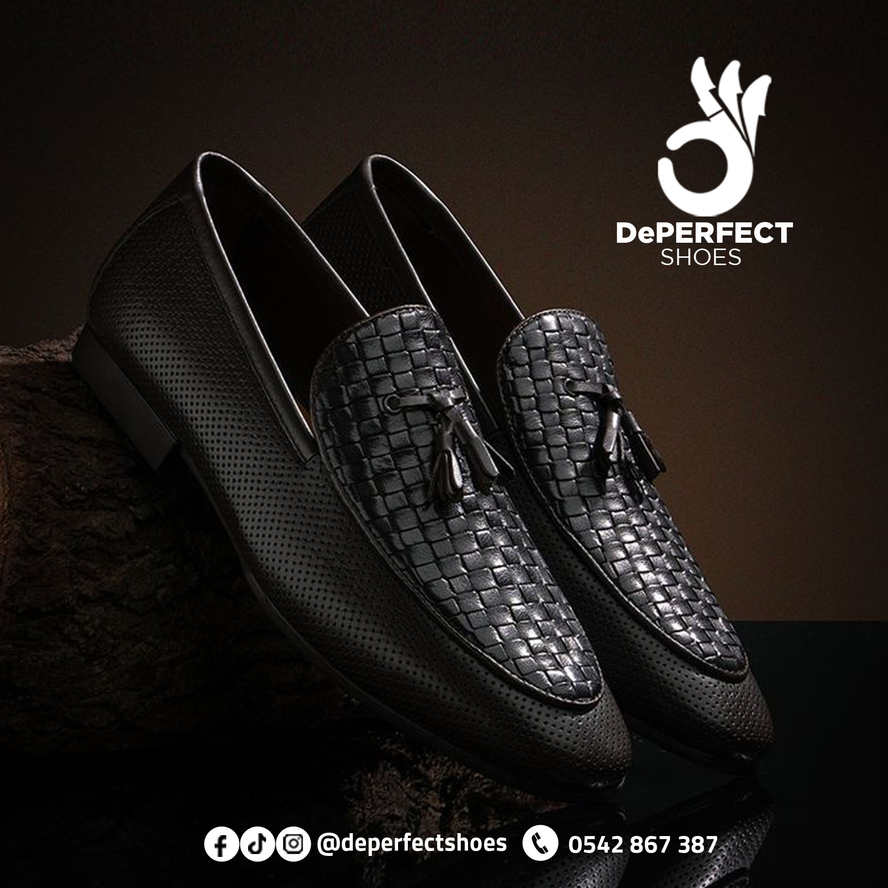 Black Leather Loafers