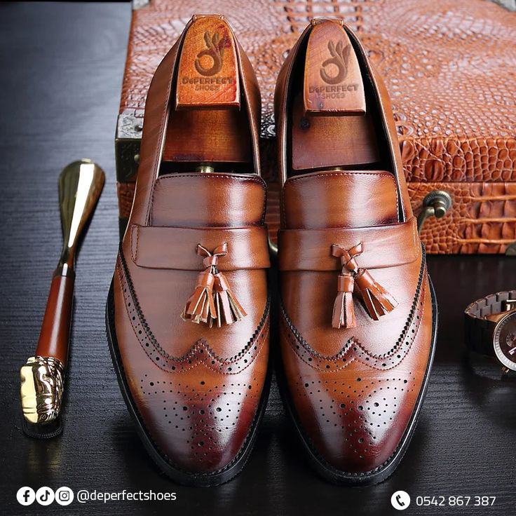 Burgundy Brogue Oxfords