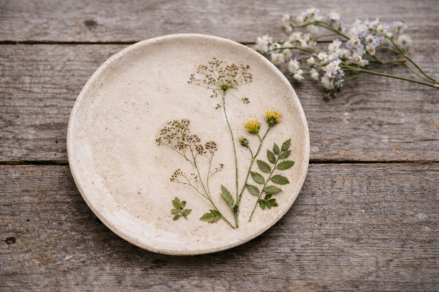 Floral Imprint Plate