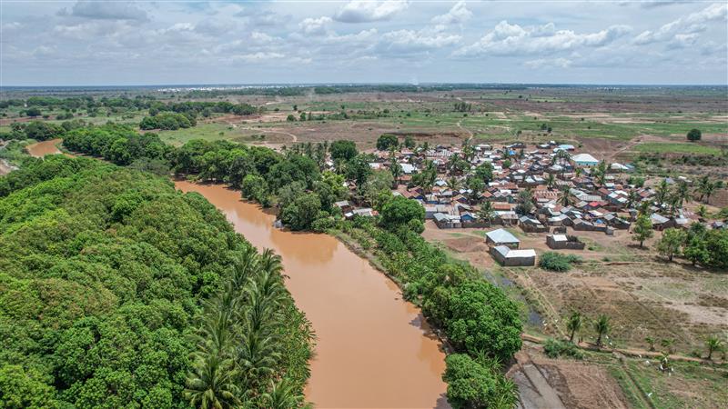 Elevated Water Tank, piping and Animal