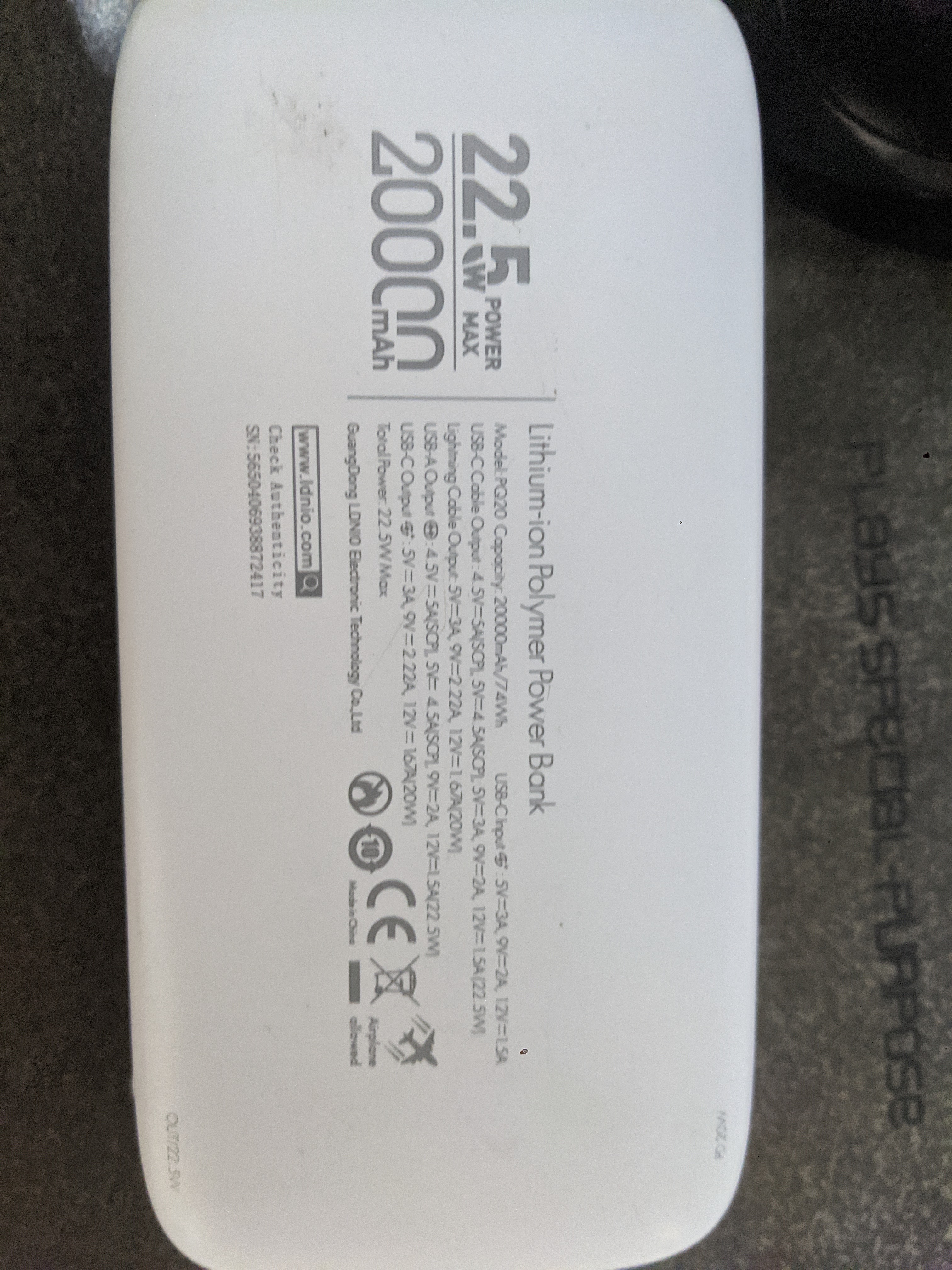 LDNIO Power Bank| 20,000 mAh Battery