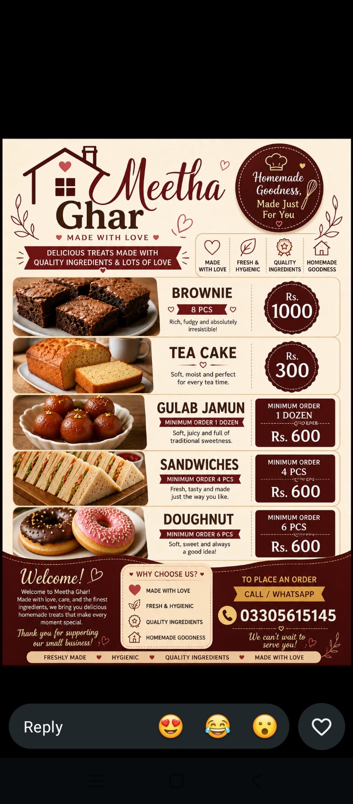 Meetha Gher service