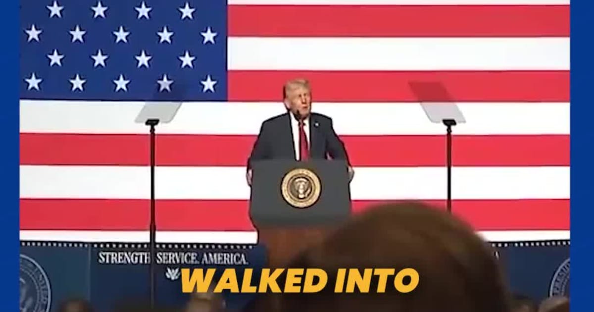 Trump Addresses Generals, Breaks Silence With Humor