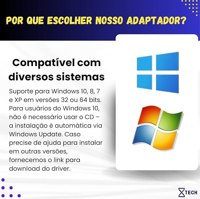 Adaptador Wireless Wifi USB 3.0 Dual Band 5Ghz e 2.4Ghz 1300mbps Bluetooth 4.2 duas Antenas 8X TECH - Imagem 6