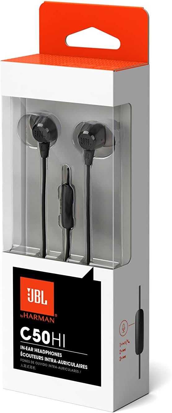 JBL, Fone de Ouvido in Ear, C50HI - Preto - Imagem 4