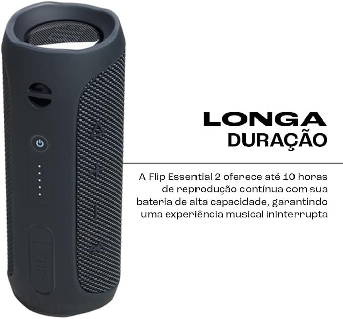 JBL, Caixa de Som, Flip Essential 2, Bluetooth, À Prova D'água, 20W RMS - Preto - Imagem 3