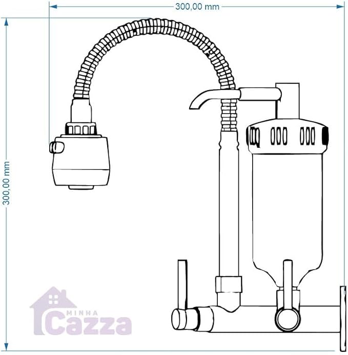 Torneira Gourmet Com Filtro Cozinha De Parede Metal Inox - Imagem 4