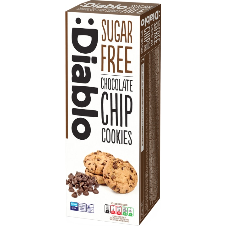Diablo Sugar Free Chocolate Chip Cookies 130g pack