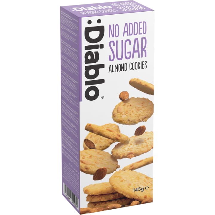 Diablo No Added Sugar Almond Cookies 145g pack