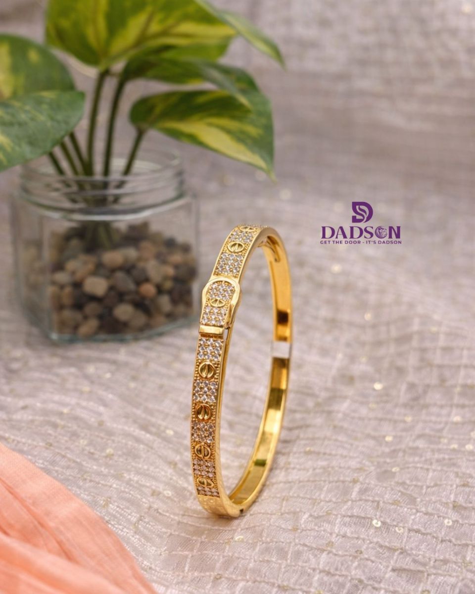 Crystal Screw Design Bangle Kada l Dadson Kada (KD-17)