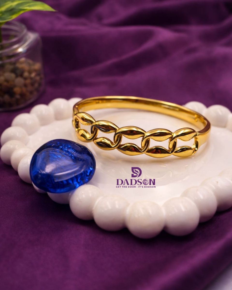Chain Link Gold Kada l Dadson Jewelry (KD-19)
