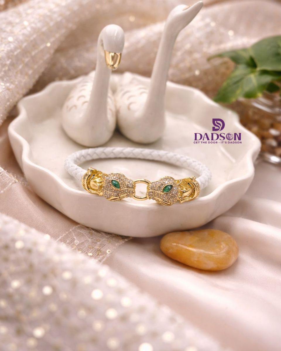Panther Charm White Bracelet (KD-24)