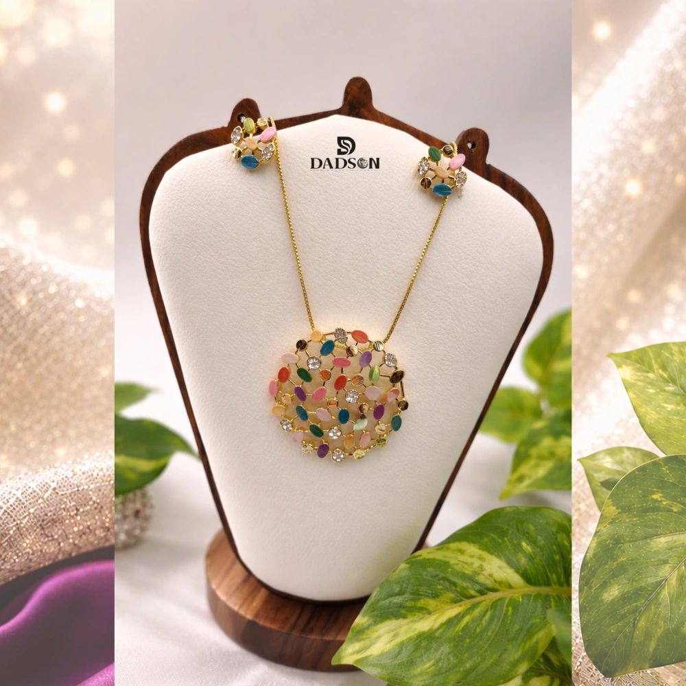 Multicolor Anti Tarnish Pendant Set (PS-17)