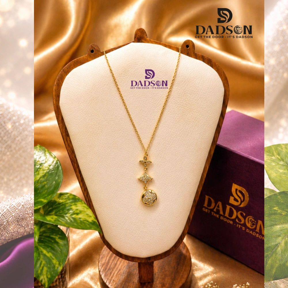 Minimal Luxe Crystal Necklace l Dadson Jewelry (CH-10)