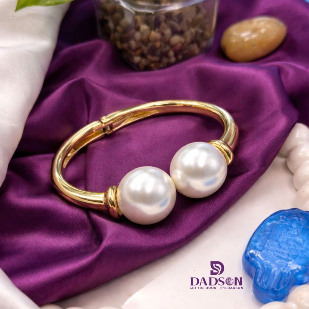 Pearl Anti-Tarnish Gold Kada Dadson Jewelry (KD-01)