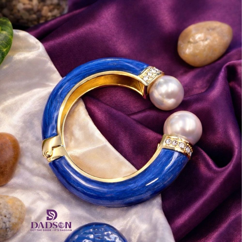 Royal Blue Pearl Anti-Tarnish Bracelet Dadson Jewelry (KD-02)