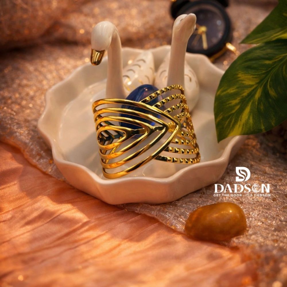 Layered Gold Statement Cuff Bracelet l Dadson Jewelry (KD-11)