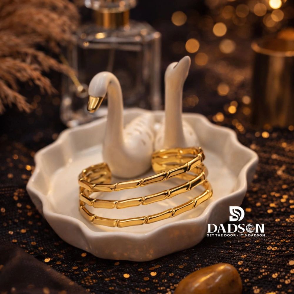 Gold Cuff Bracelet l Dadson Jewelry (KD-12)