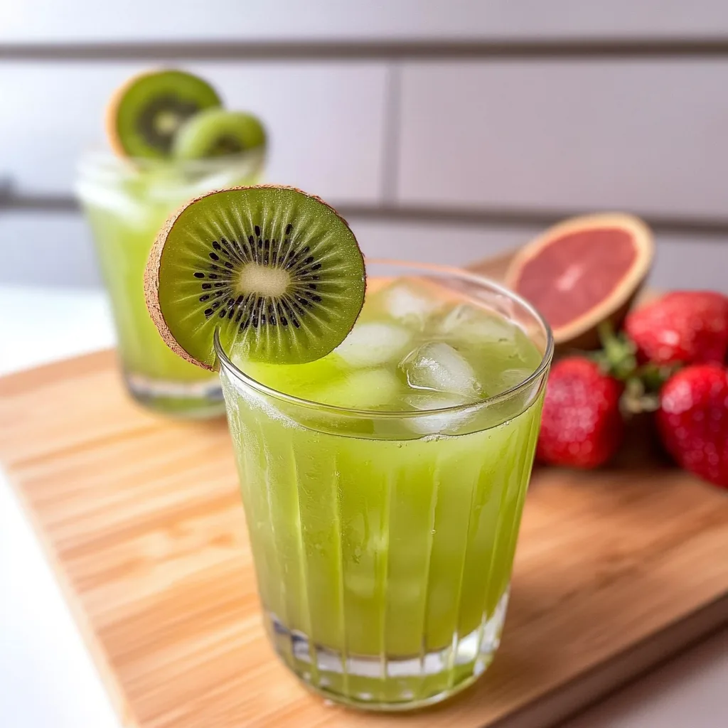 Kiwi Sake Cocktail: Refreshingly Tangy Delight