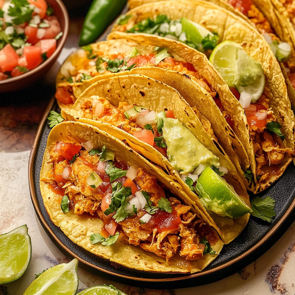 Baked Chicken Tacos: Cheesy and Flavor-Packed Delight