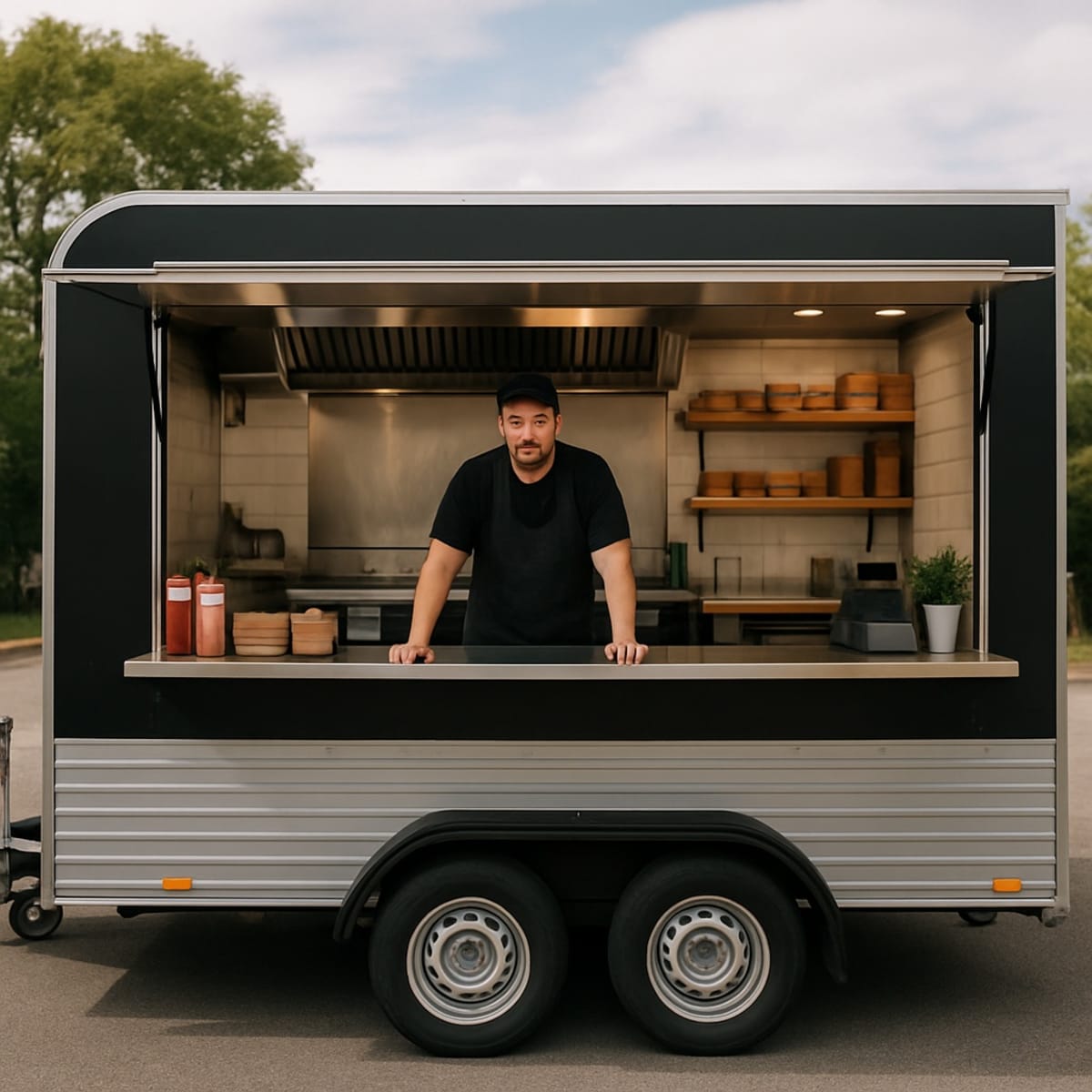 Flexible mobile food business with low overheads