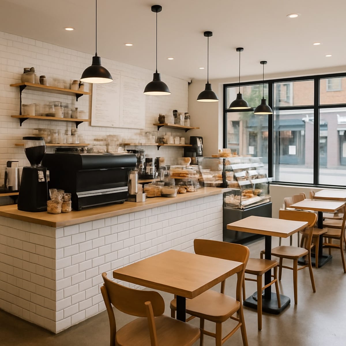 Simple cafe business in high-demand position