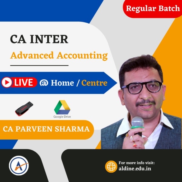 Buy New Scheme CA Inter Adv. Accounts By CA Praveen Sharma