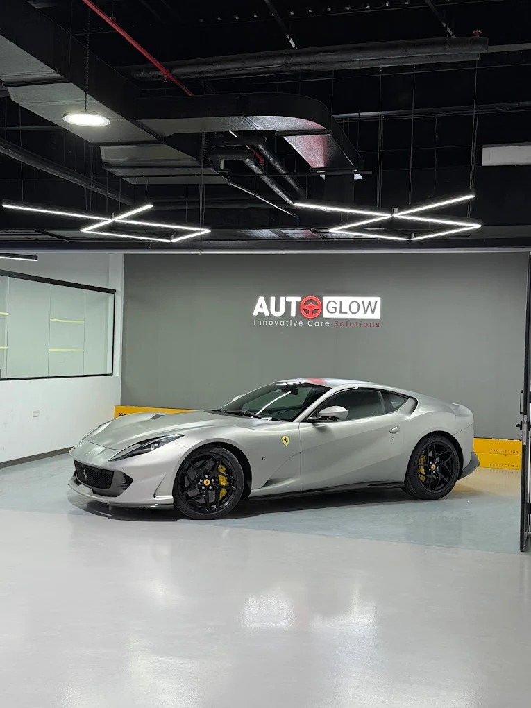 Silver Ferrari – Paint Protection & Ceramic Coating