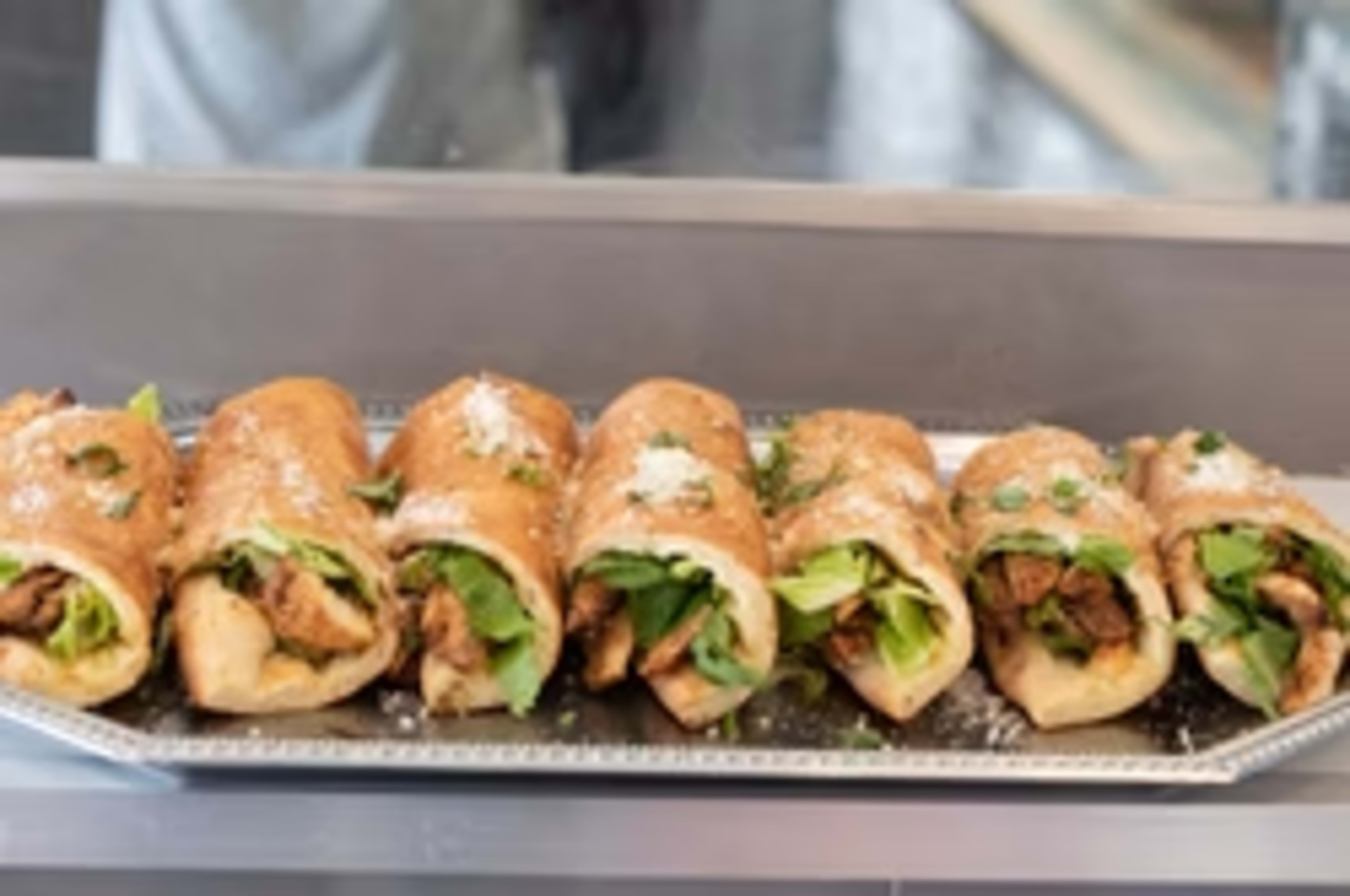 Chicken Caesar Pizza Wrap at Genova's Myrtle Beach