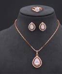 Daily Wear Silver Locket Set view 3