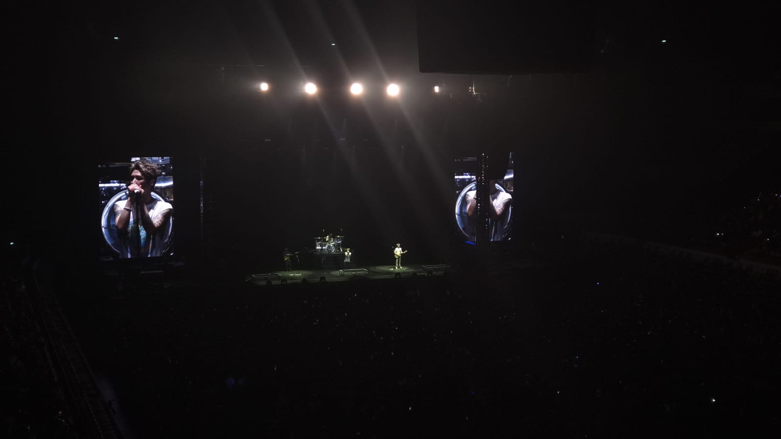 The stage and arena floor from the Detox Box seats